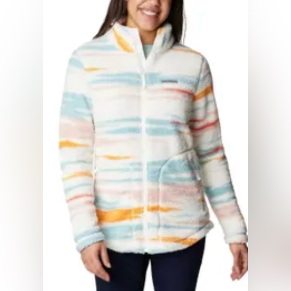 Columbia Multicolor Striped Jacket Sz/L NWT